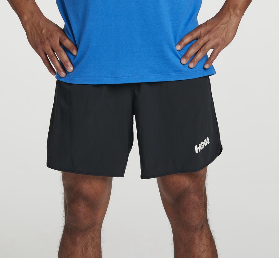 Hoka One One Performance Shorts Herr - Svarta - YPDVZ-4925